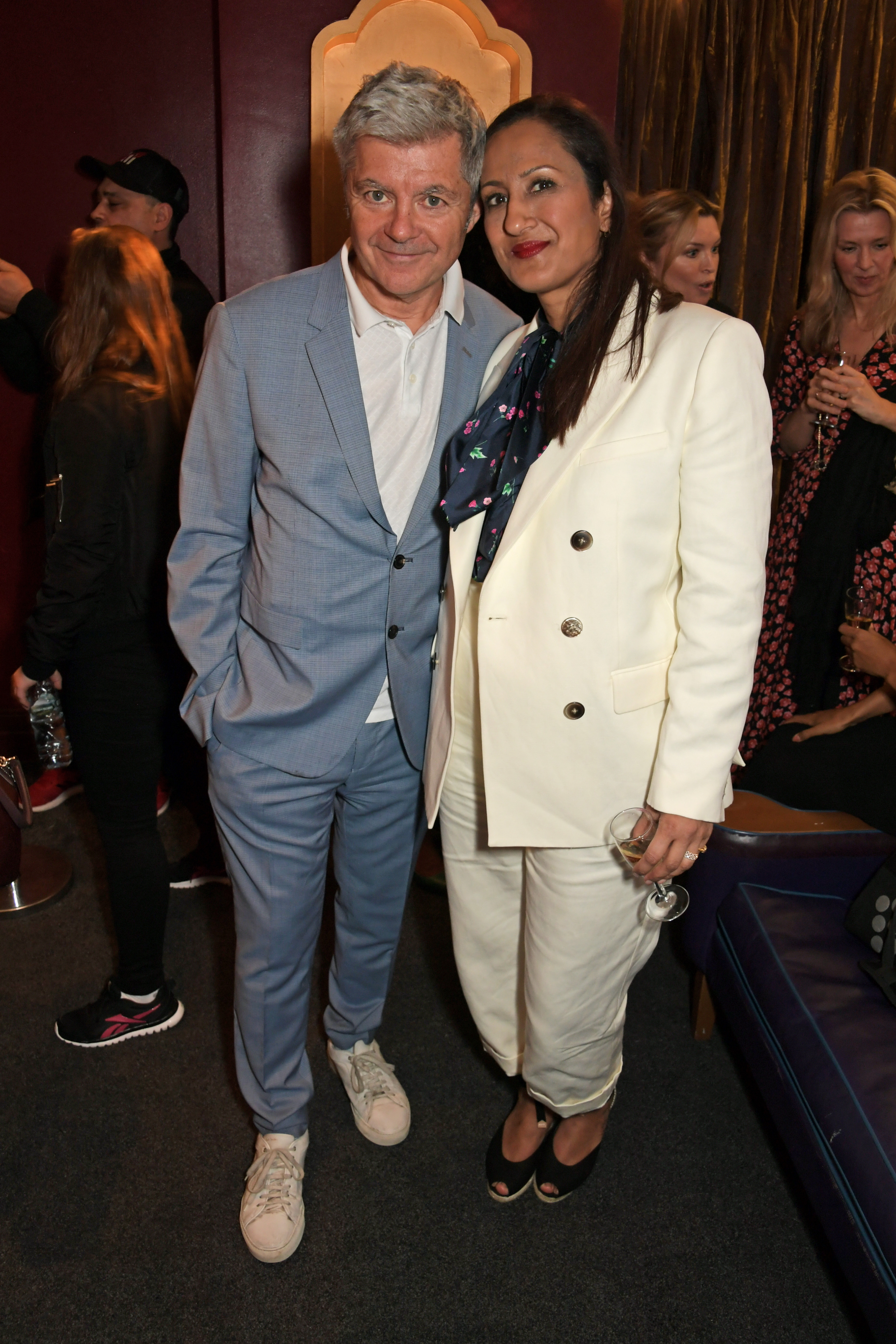 Alan Edwards and Chandrima Biswas at a Teenage Cancer Trust fundraiser.